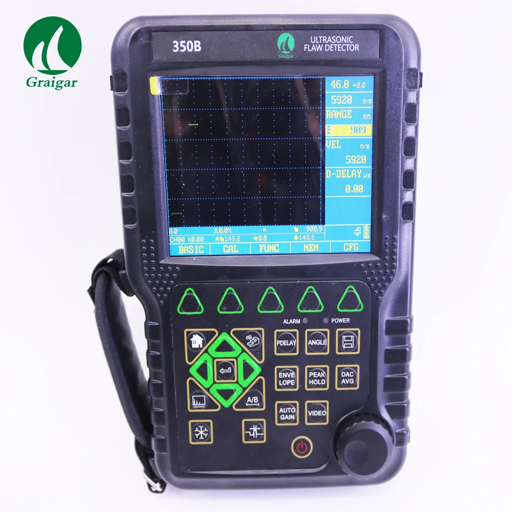 MFD350B MITECH Profession Flaw Detection Ultrasonic Testing Equipment With All Probes and Wires Color TFT