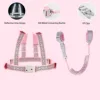 2 In 1 Toddler Harness Leashes,Reflective  Harnesses with Anti Lost Wrist Link for 1-8 Years Children Walking Safety Harness. 2