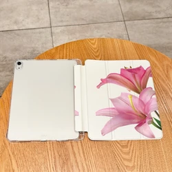 Custodia per tablet elegante con motivo di foglie di lillà