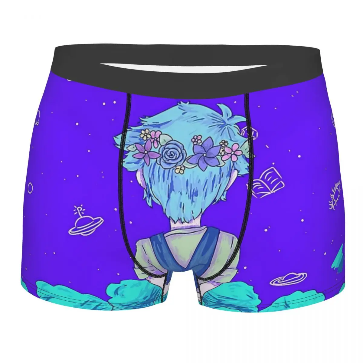 

OMORI Underpants Breathbale Panties Male Underwear Print Shorts Boxer Briefs