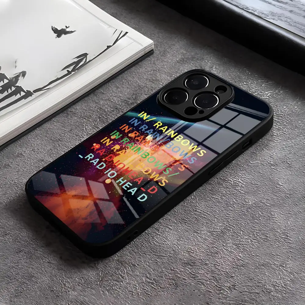 Rainbow Radiohead Band Glass Design Phone Case Cover