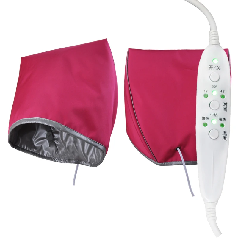 전기 가열 캡, 증발 캡, 스티머 헤어 케어 캡, 헤어 염색 Parovarka 홈 블랙 방수 LCD 모니터, 220V