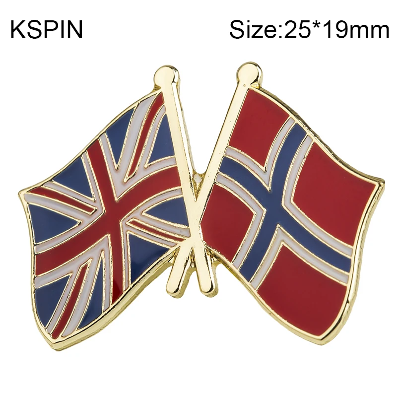 Norway Flag Laple Pin Badge Brooch