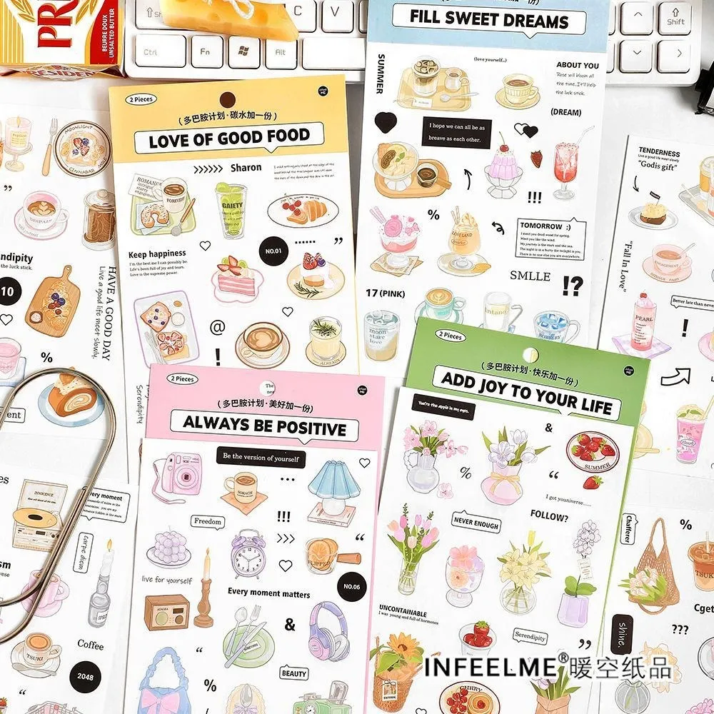 

2 шт., винтажные Стикеры для украшения торта, кофе, цветов