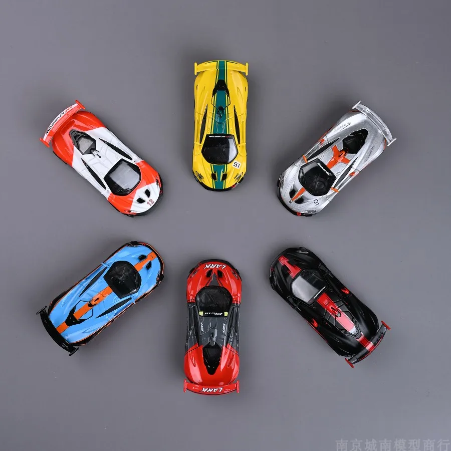 

CM Model 1/64 Diecast Cars, Mc P1 GTR Yellow Black Limited Edition Diecast, Gift Toys for Boys Girls with Display Case