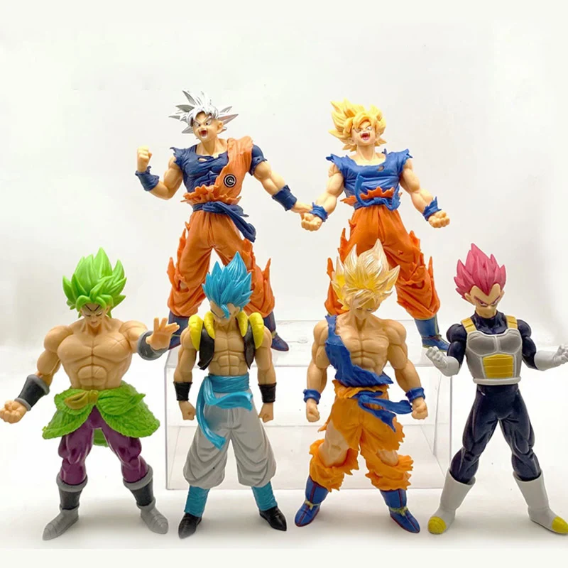 Maolihu Anime Bola De Dragão Z Figura Filho Goku Troncos Vegeta Super  Saiyan Bojo PVC Toy BR - Desconto no Preço