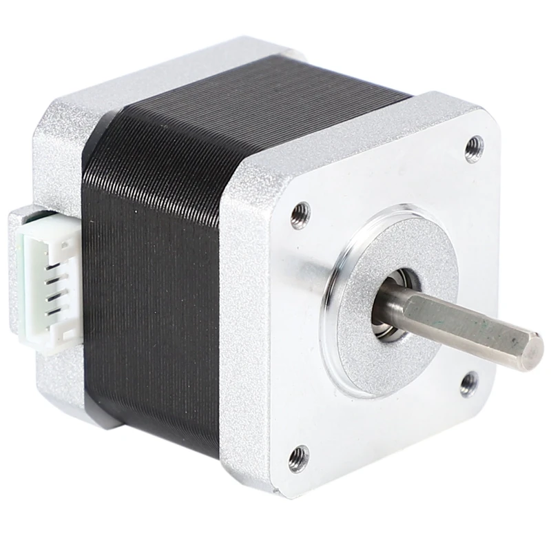 Nema 17 스텝퍼 모터 바이폴라 리드 4 개, 34mm, 12V, 1.5 A, 26Ncm(36.8Oz.In) 3D 프린터 모터, 42Shd0001