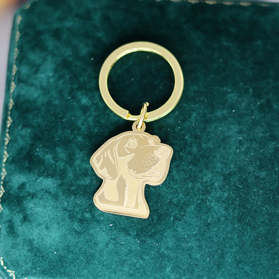 Portachiavi Per Cani In Metallo - 2 Pezzi, Design Animaletto, Argento, Per Chiavi O Decorazione