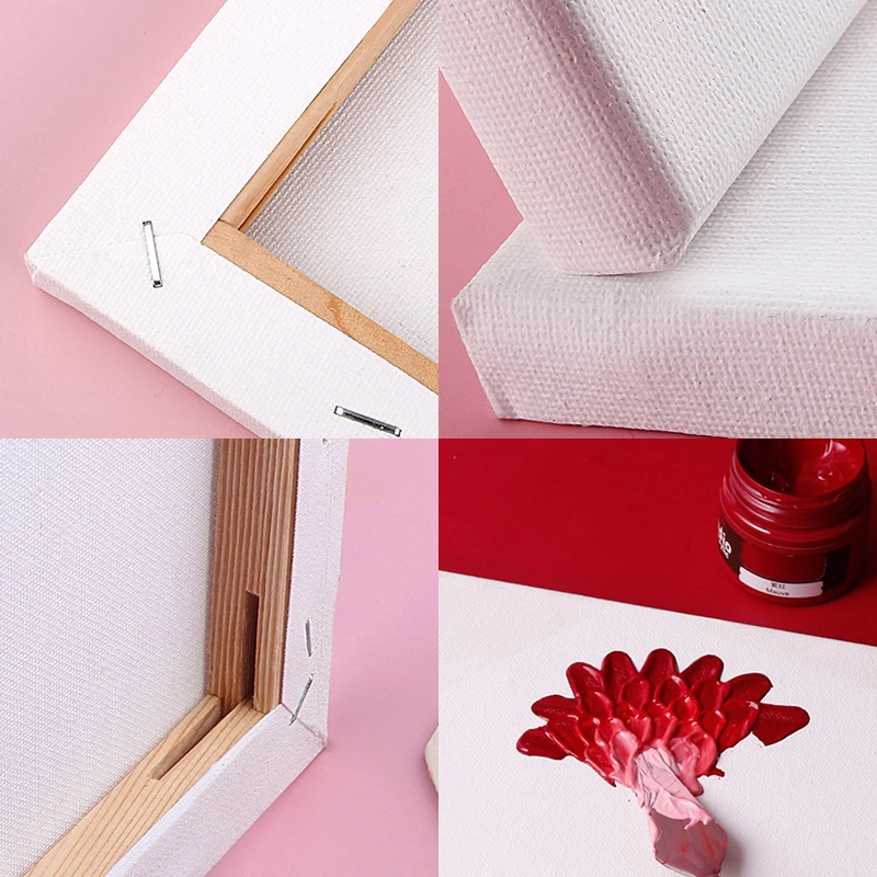 Custom Painting Canvas Painting Canvas Board Painting Canvas 1pcs Canvas Easel Black And White Frame Drawing Board Various Sizes Suitable For Gouache,Acrylic Painting,Oil Paint,Art Supplies