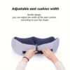 1 Piece Memory Foam Seat Cushion To Reduce Chair Office Fatigue On Hips, Lower Back, Back Of Legs, Ischial Tuberosities 6