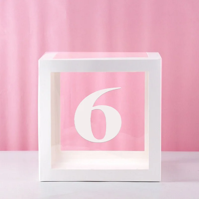 Clear Balloon Box for Baby Shower, Birthday, or Wedding Party Decorations