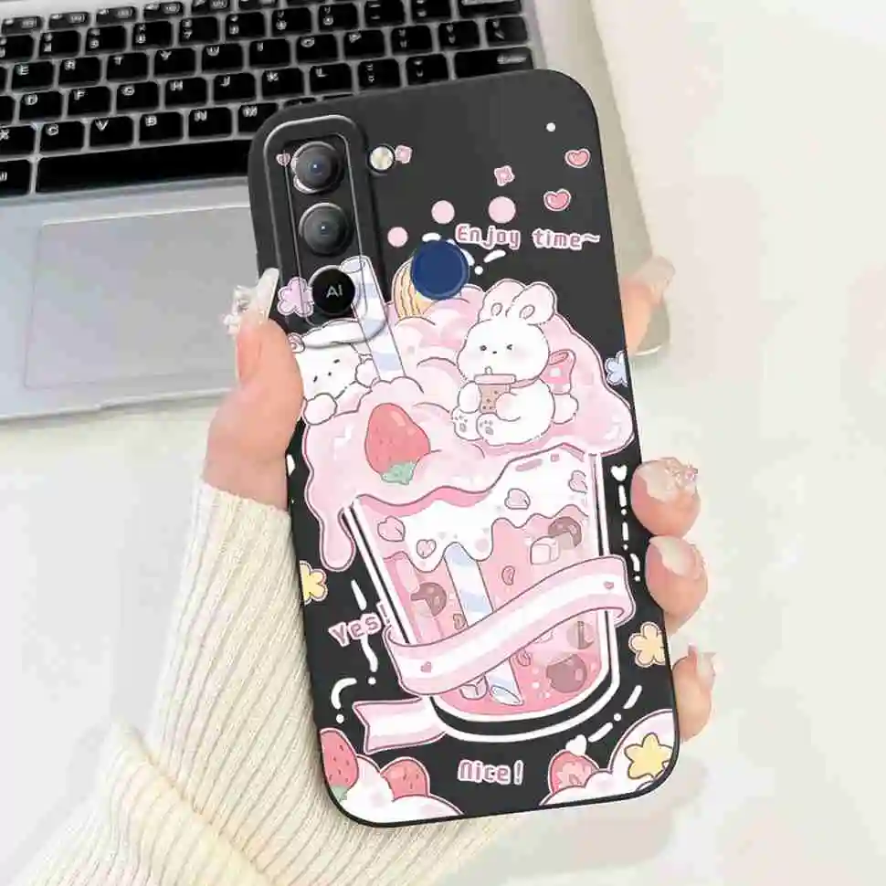 Tecno Pop 5 LTE Shockproof Painted Silicone Phone Case