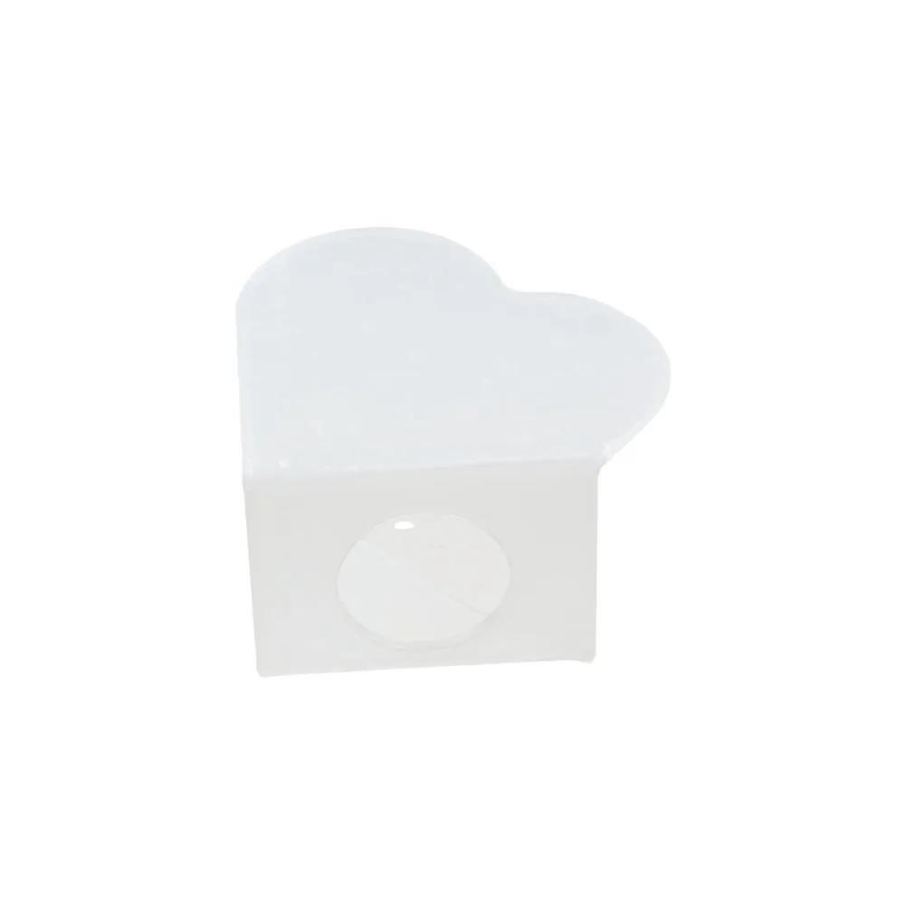 Portable Transparent Palette Lightweight Acrylic Handheld Foundation Mixing Palette Heart-shaped Reusable Paint Men nail art palette