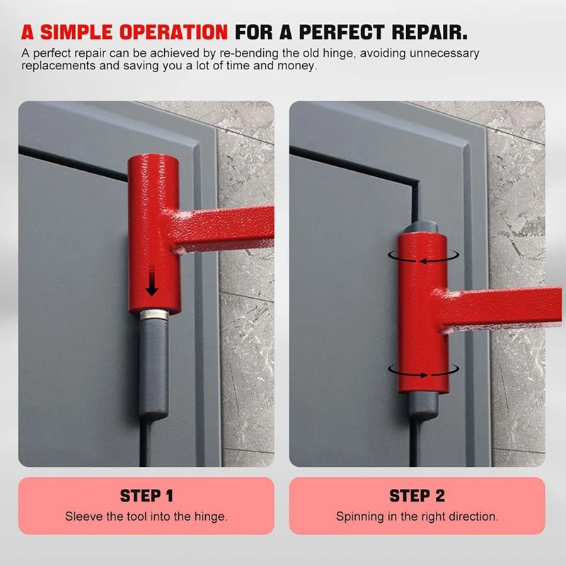 AA14 New Door Hinge Adjustment Tool, Heavy Weight Hinge Bender For .134 Gauge Commercial Door Wrench Bender