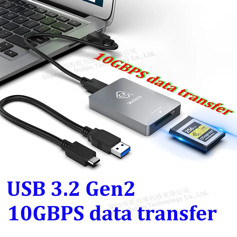 USB 3.2 Gen2 10GBPS Data Transfer CFexpress Type A/B XQD SD High Speed Card Reader for Laptop Cameras Sony Lexar Nikon Canon San 4
