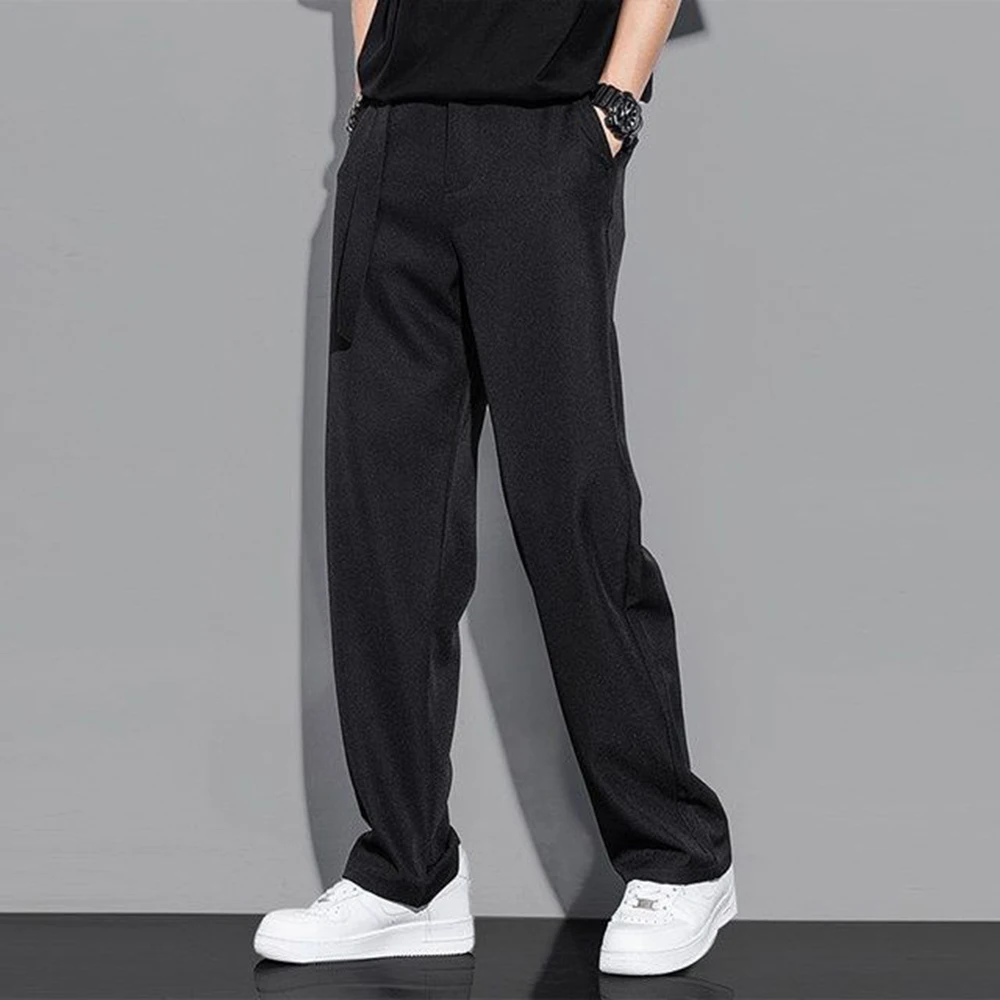 XS-5XL Summer New Men's Straight Leg Pants American Retro Fashion Trend High Street Loose Casual Breathable Simple Men's Bottoms 2