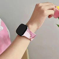 Bracelets imprimés de la série Abstraction Jade pour Apple Watch 11 10 9, bracelet en silicone remplaçable pour iWatch 46mm 42mm 41mm 40mm 5