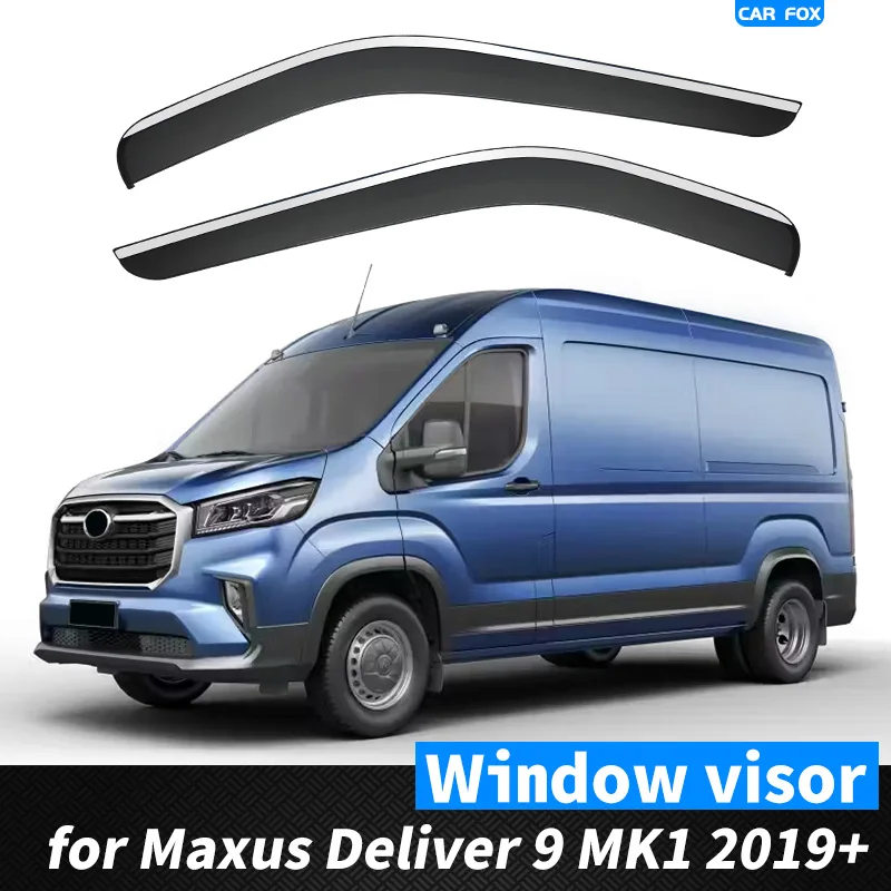

For Maxus Deliver 9 2019+ Window Visor Vent Shades Sun Rain Deflector Guard 4PCS/SE For Maxus Deliver 9 2019+