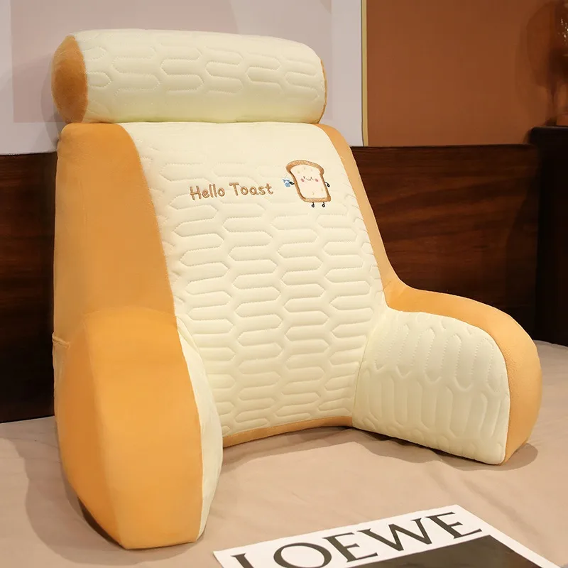 Winter Latex Pillow Headboard Cushion Soft Cover Waist Support Pillow with Extended Back Bed Pillow Sofa Throw Pillow 6