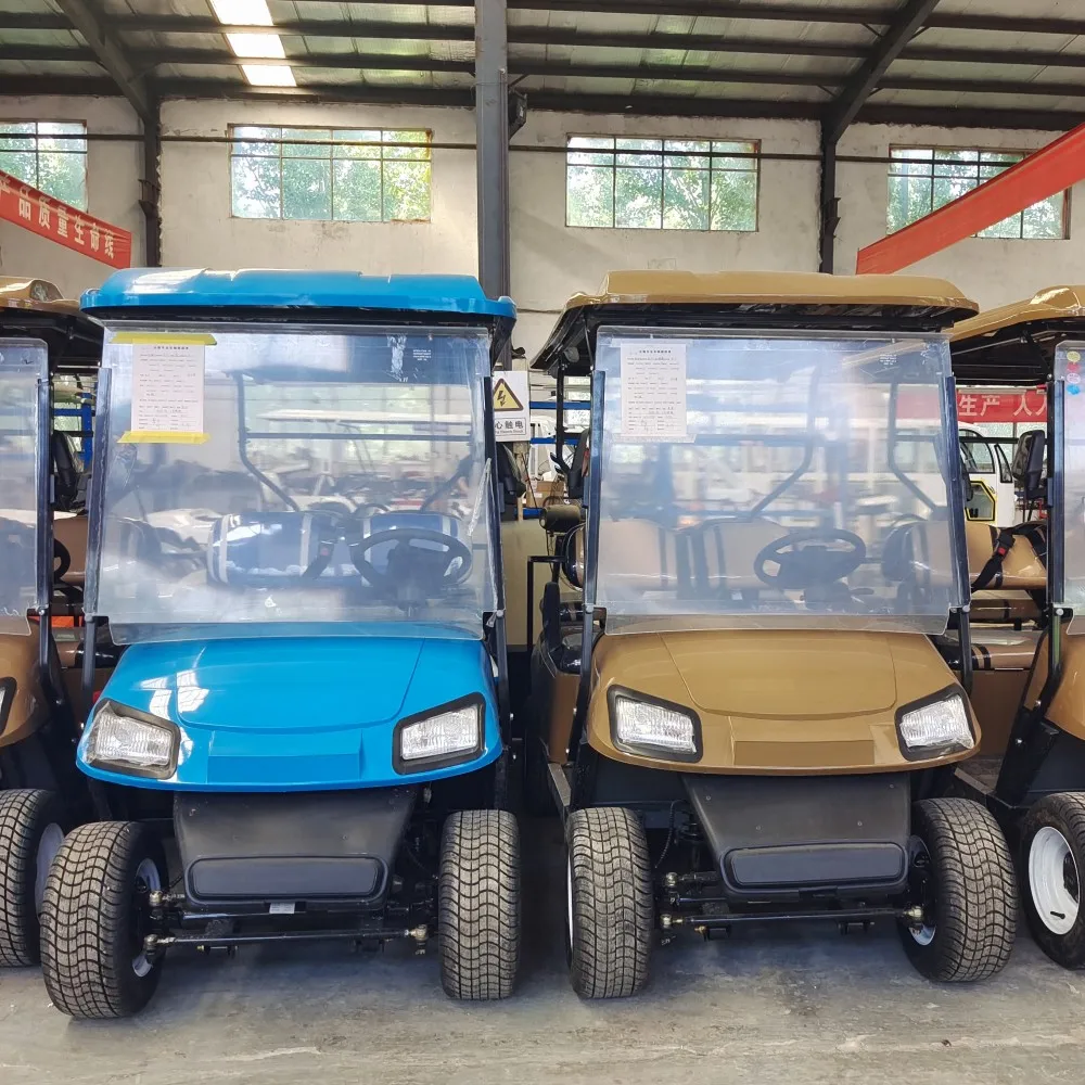 Batterie Al Litio Personalizzate 4 6 8 10 Posti Carrelli Da Golf Pieghevoli Carrello Da Golf Elettrico 60Volt 4X4 Golf Buggy Prezzi