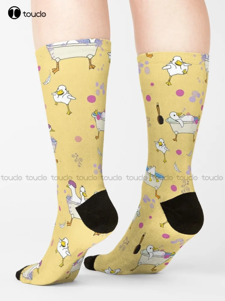 

Rub A Dub Dub Ducks In A Tub Socks Youth Baseball Socks Cartoon Comfortable Best Girls Sports Street Skateboard Socks Streetwear