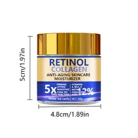Crème Visage au Rétinol et Collagène 60g, Anti-Âge Liftante et Hydratante, avec Acide Hyaluronique, Prêt à Envoyer 2