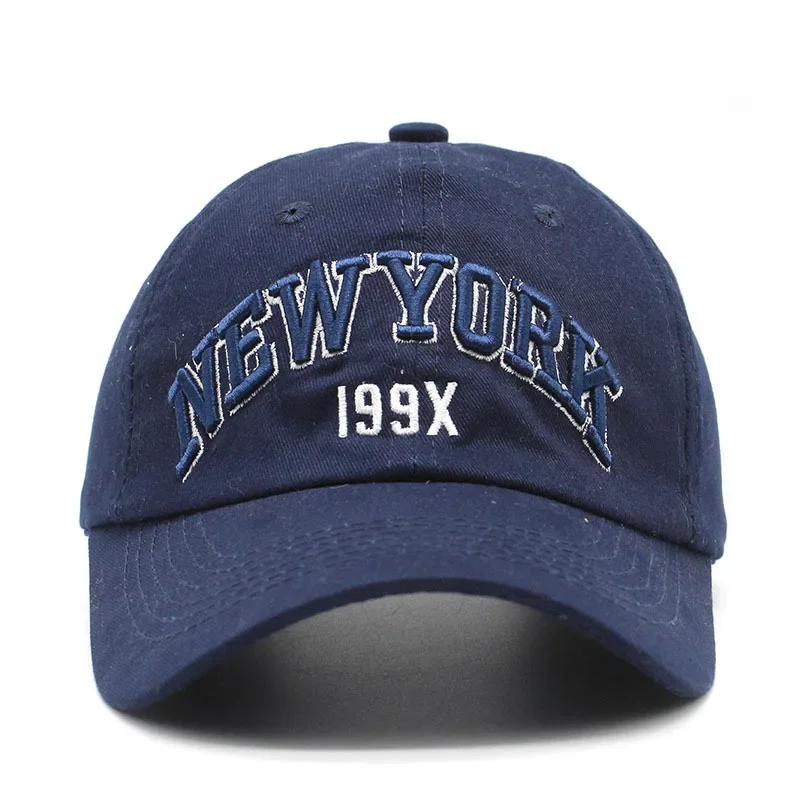 Hot Sale Unisex Cap High Quality Solid Simple New York Letter Baseball Cap Men Women Adjustable Casual Outdoor Sports Hat Cap