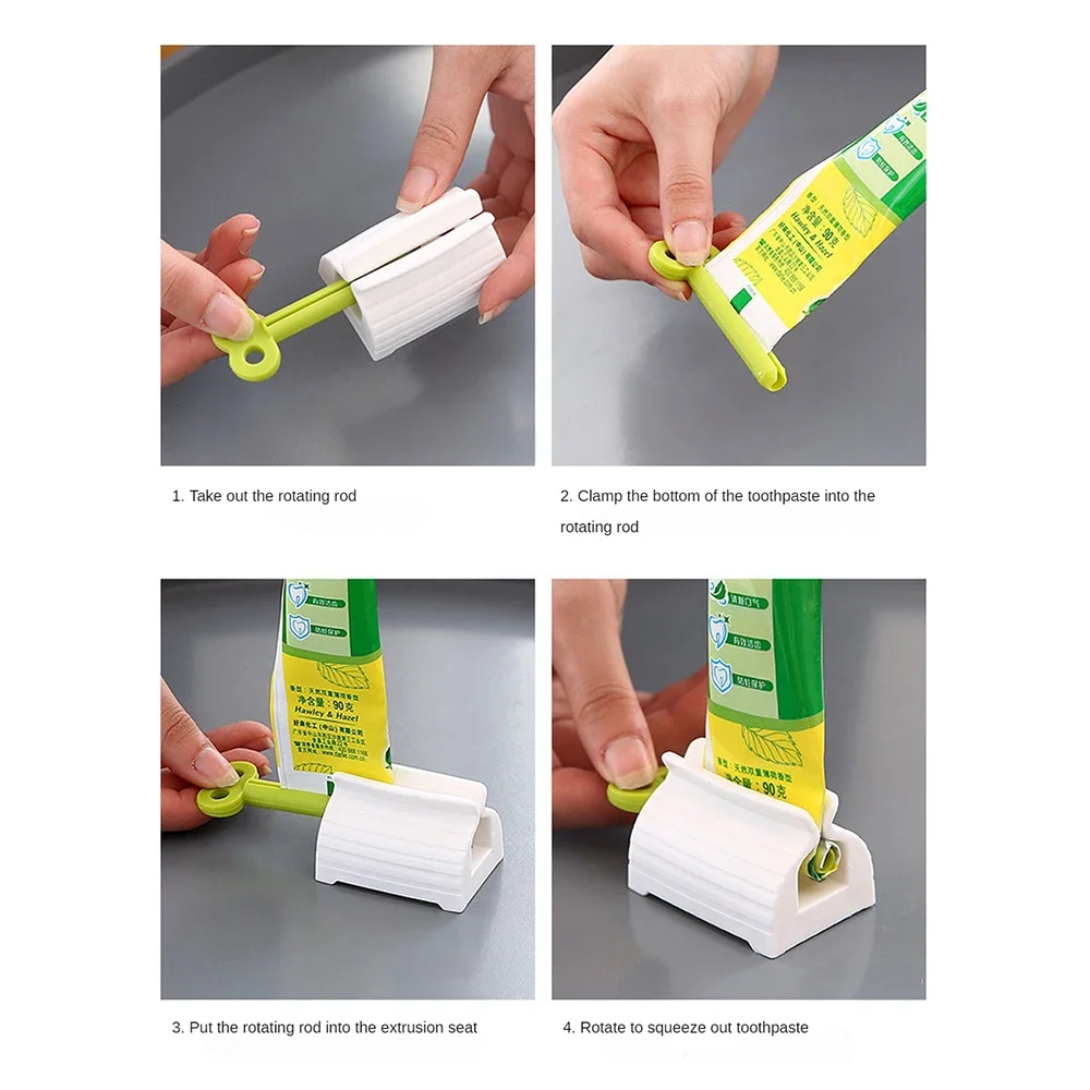 Household Toothpaste Squeeze Toothpaste Tube Squeezer Press Bathroom Supplies Artifact Squeezer Clip-on Toothpaste Lazy Device 5