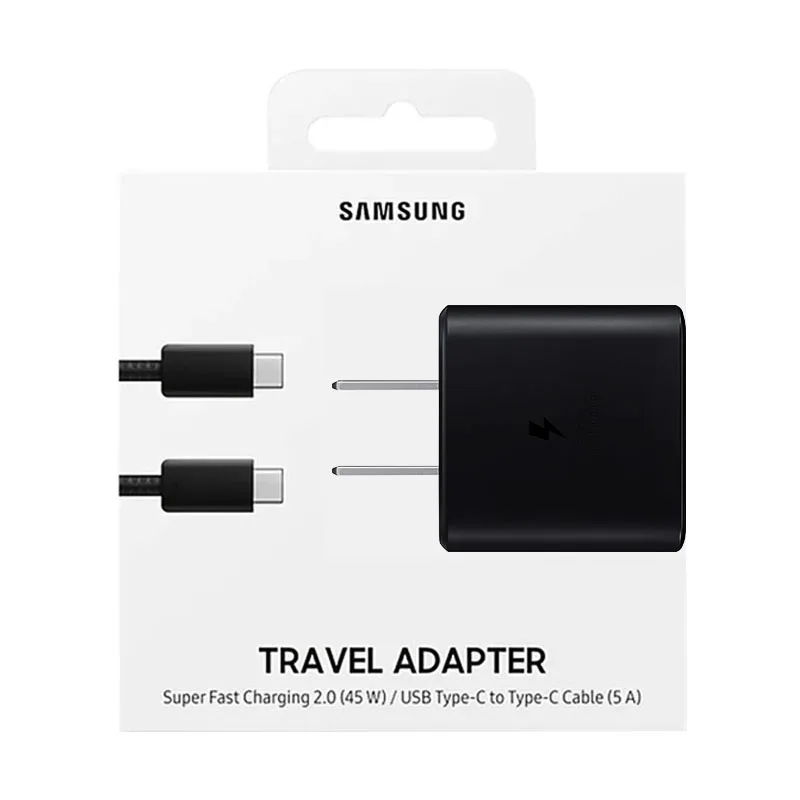 Original Samsung Fast Charger 45W Fast Type C Adapter Cable for Samsung GALAXY Note 10 20 S20 Plus S20 Ultra S21 A71 A80 A91 quick charge 2.0