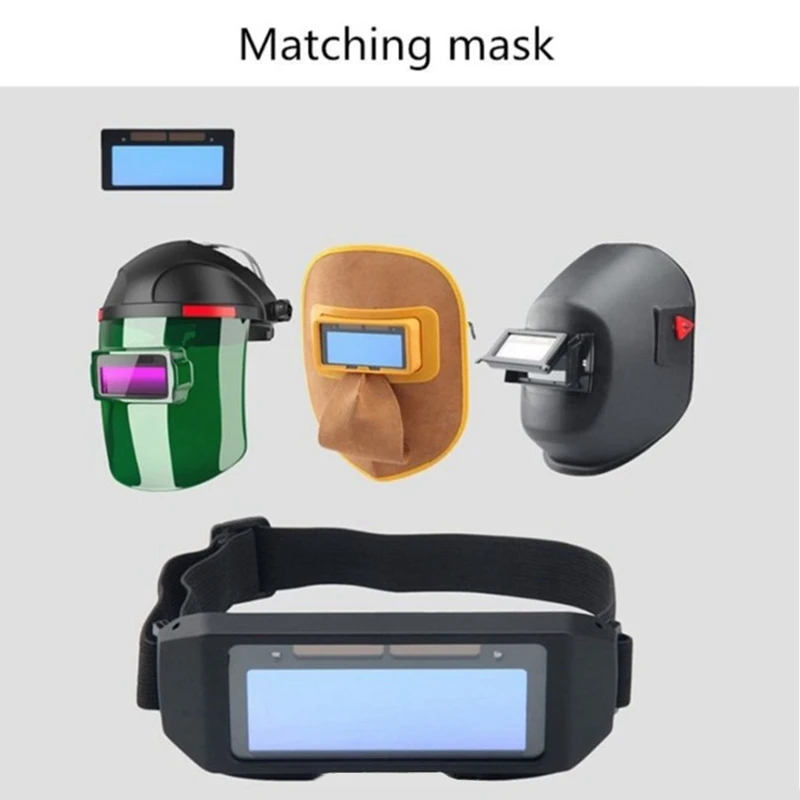 Solar Powered Welding Lens Automatic Dimming Welding Glasses Helmet Mask Accessories For Lens Goggle Durable 2Pc