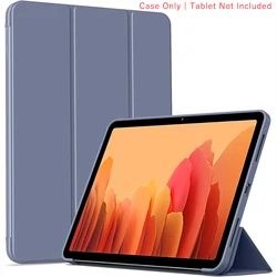 Premium Tri - fold Flip Case with Magnetic Stand - PU Leather Protective Cover - Galaxy Tab A7 10.4 (YT Lavender Purple)
