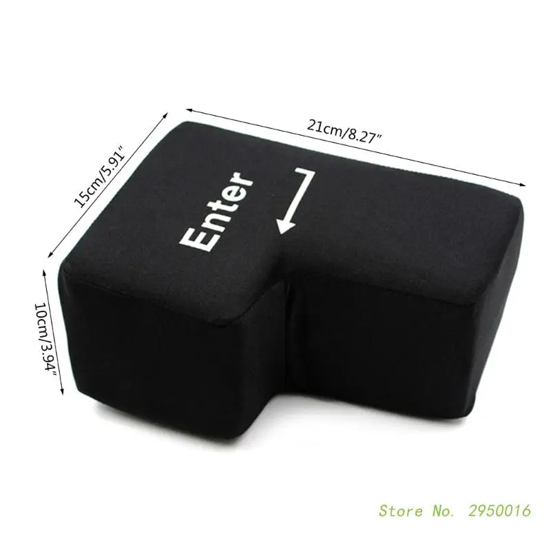 Anti-Stress Computer Huge Enter Pillow Button Usb Connection Huge Enter Stress Reliever Cushion Christmas Gift