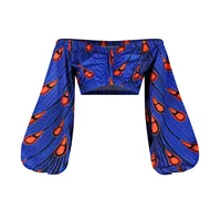 Jupe Maxi à Col Slash et Manches sulfpour Femme, Ensemble Deux Pièces, Mode Nationale Africaine, Sexy, Fente Haute, Vêtements Africains 4