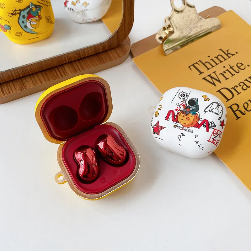 Per Samsung Galaxy Buds Live/Buds Pro Custodia Morbida Adesivi In Cristallo Astronauta Custodia Per Auricolari Wireless Per Galaxy Buds 2 Pro/Buds Fe