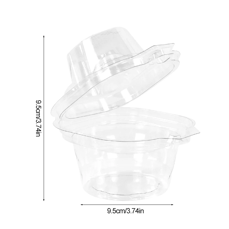20/50Pcs Individual Cupcake Boxes Clear Muffin Cake Dessert Holders with Dome Lids, Tra... - SKU CCH01507 - UGI Packaging