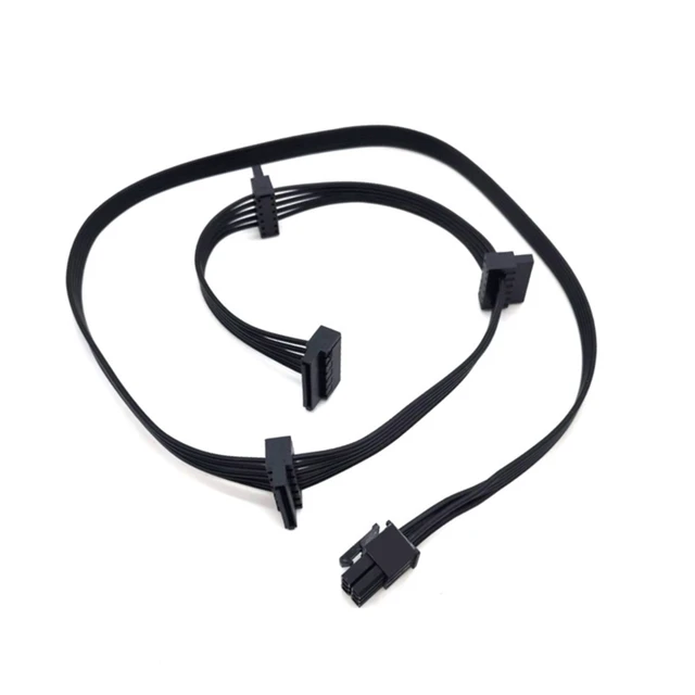 Cavo Di Alimentazione PCIe 6 Pin Maschio A 4 SATA Per Focus