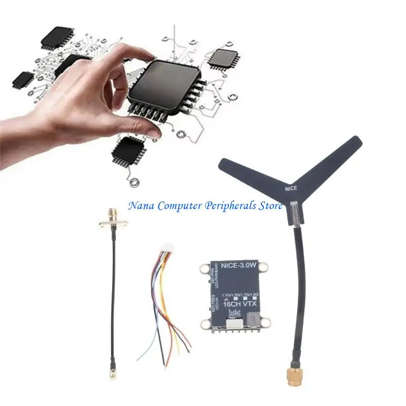 Module Transmission Sans Fil 1.2/1.5/1.7/1.9 GHz 3W pour Drone RC