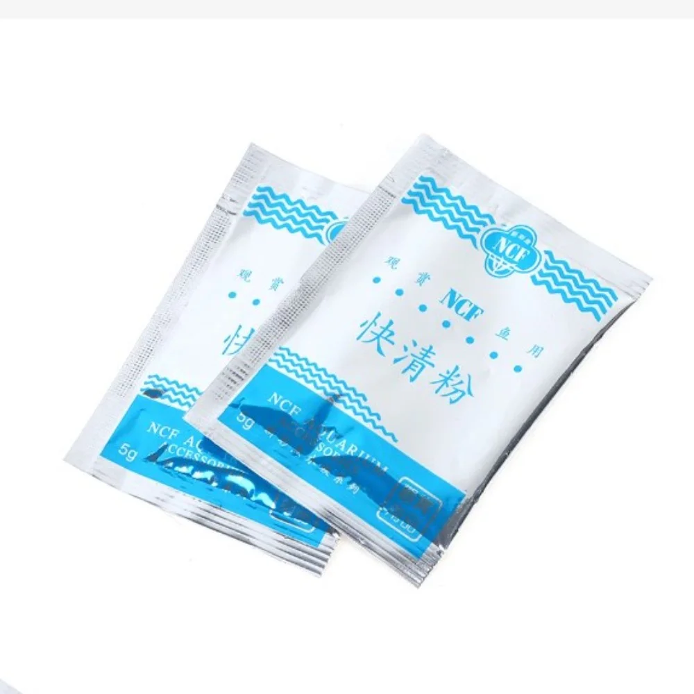 Aquarium Water Purifier 5Pack/Box Aquarium Water Magic Purifying Powder Eco-aquarium Fast Water Cleaning Fish Tank Purifier Aquarium Accessories