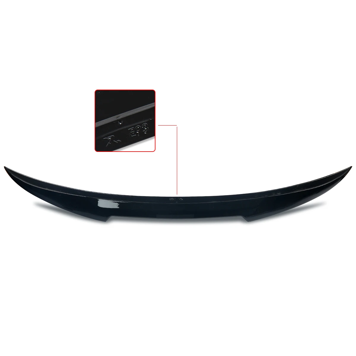 Magickit Rear Trunk Spoiler Wing Lip for BMW E93 328i 335i M3 Convertible 2 Door 2006-2013 Carbon Look Rear Trunk Tail Spoiler