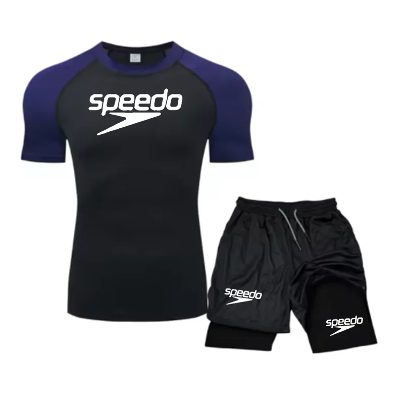 New Men's Quick-Drying Swimsuit Long-Sleeved Sun-proof Beach T-shirt Snorkeling Surfing Suit Water Sports Swimsuit Surfing Top 4