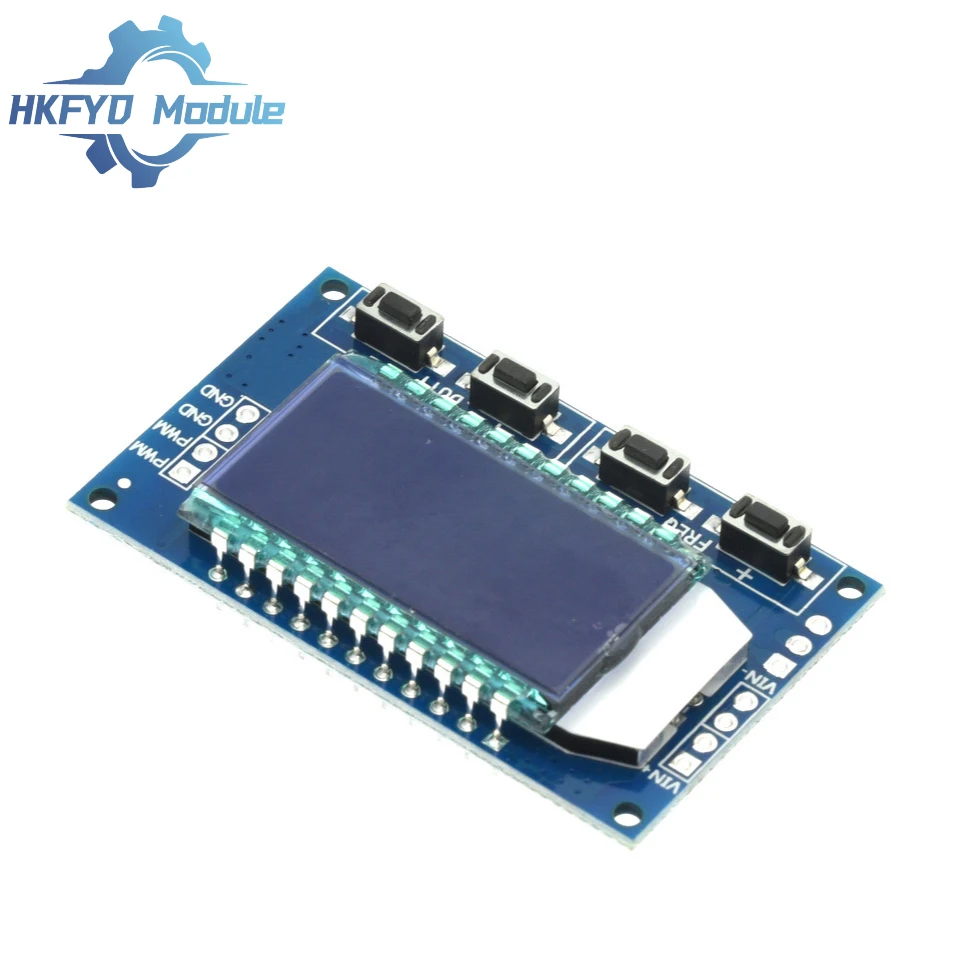 Adjustable PWM Signal Generator Module with LCD Display, 1Hz to 150kHz Frequency Range & Duty Cycle Control, TTL Output, 5V Power Supply