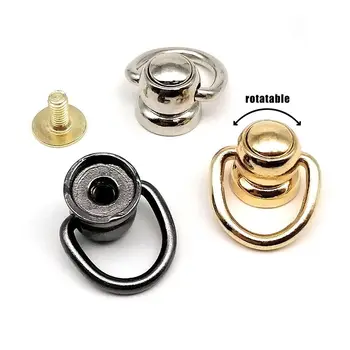 مسمار معدني معدني من سبائك الزنك بكرة مسمار مفك خلفي ، بقعة مسمار برشام مع حلقة O للحقيبة الجلدية ، حزام ، حافظة هاتف ، 10 ، لكل عبوة