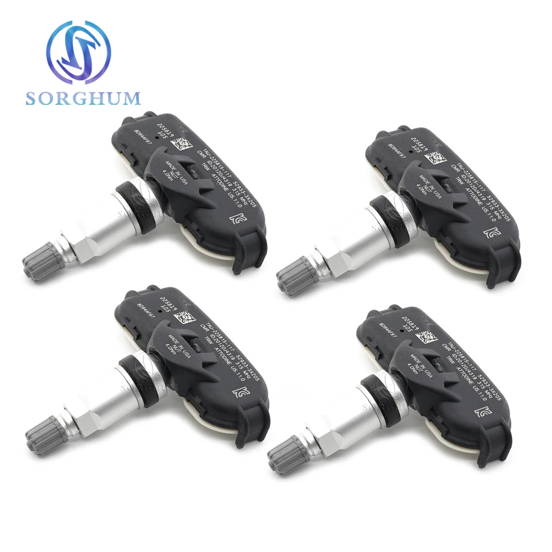 

Sorghum 52933-3X205 529333X205 315MHz Car TPMS Sensor Tire Pressure Monitoring System For Hyundai Elantra For Kia Forte Forte5