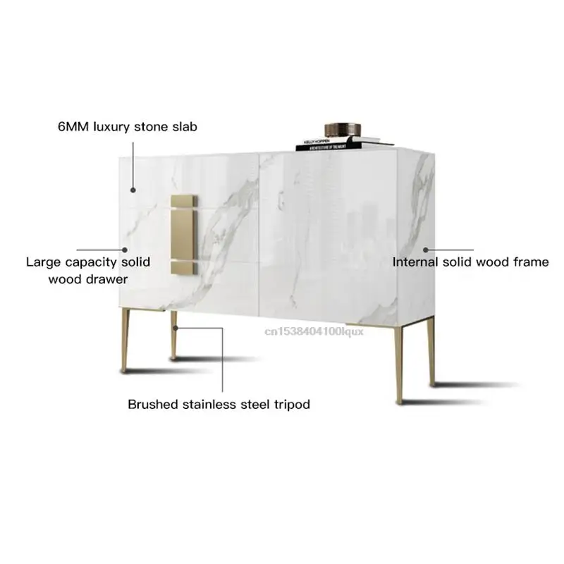 Slate Sideboard Modern Minimalist Light Luxury Entry Porch Cabinet Dining Room Dressers Restaurant Locker Kitchen Furniture