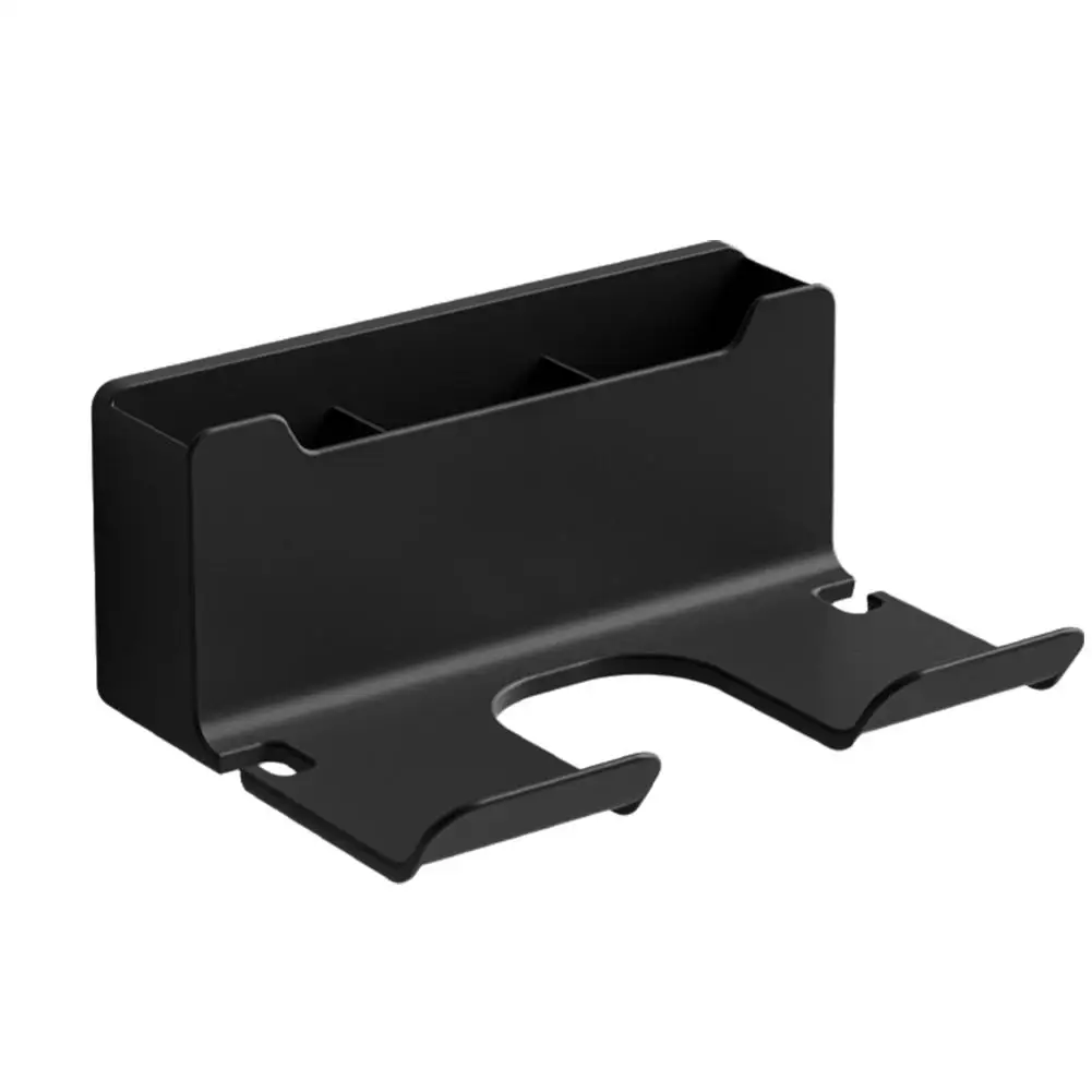 Hair Dryer Wall Mounted Shelf Cradle Straightener Stand Shelf Bathroom Blower Accessories Hairdryer Toilet Box Organizer