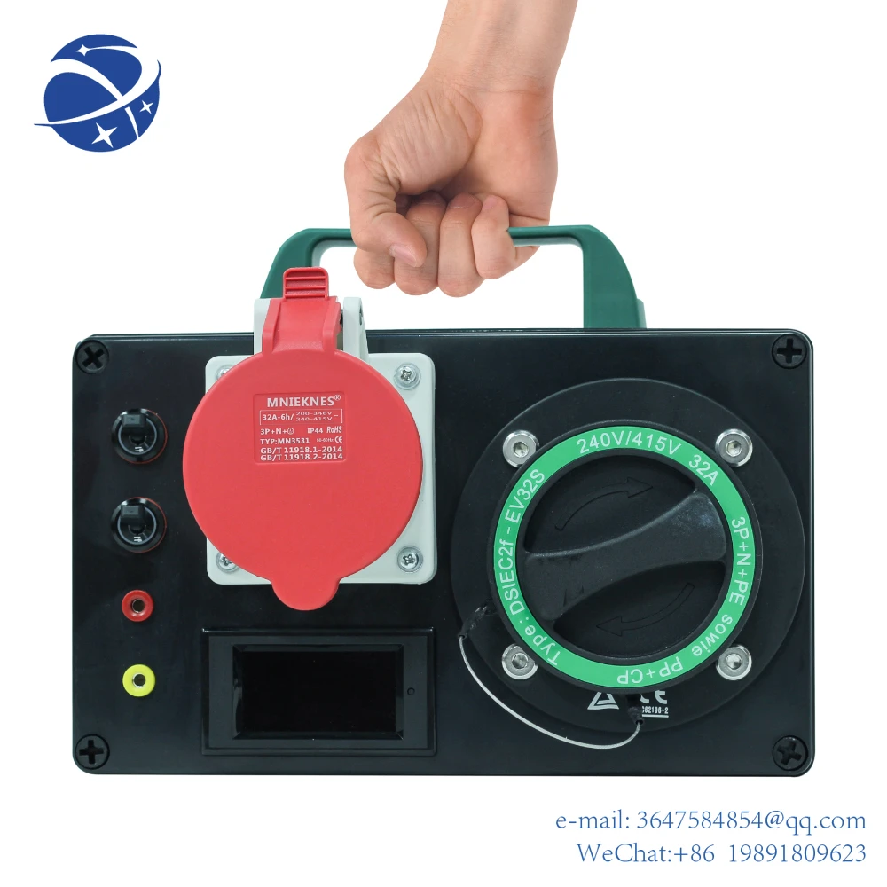 

Yun YiHengyi ev vehicle charger simulator portable test with Type 2 socketelectric