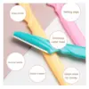 36Pcs Face Eyebrow Shaver Painless Portable Dermaplaning Facial Razor Trimmer 5