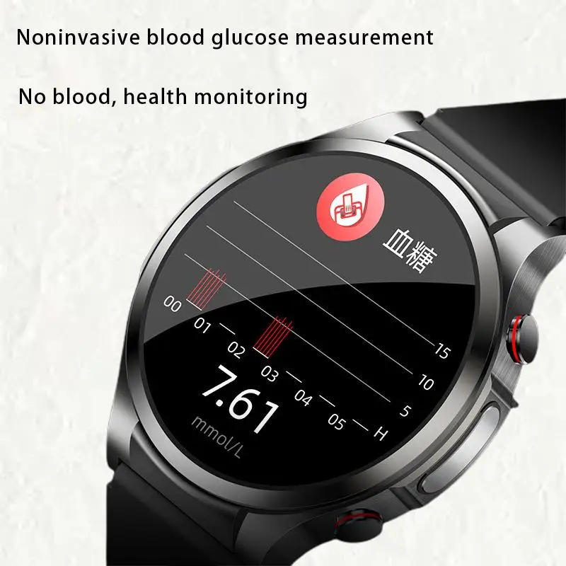 

W11 Non Invasive Blood Glucose Electrocardiogram Blood Pressure Heart Rate Body Temperature Exercise Smart Watch