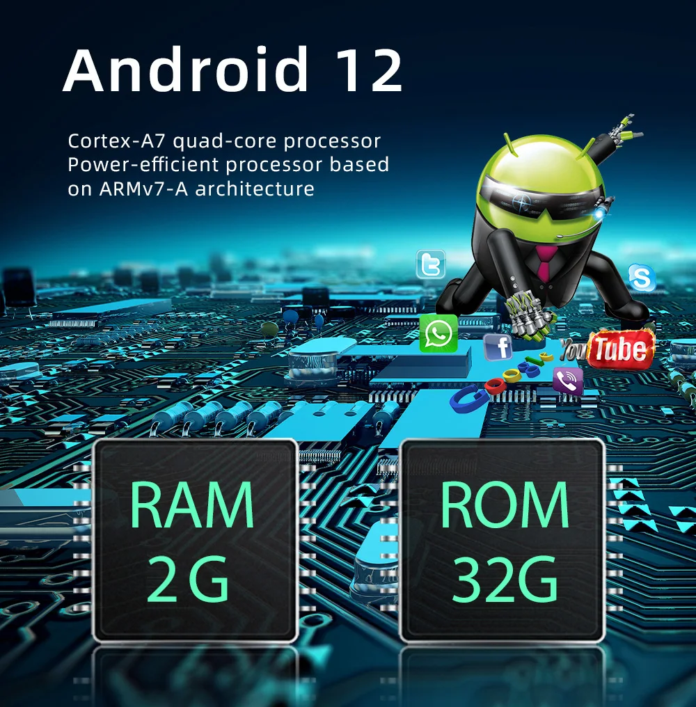 S432d667bc6f041c7a3f9a451b8c1268dn Android 12 Autoradio Multimedia Player 2Din Car Radio for VW Volkswagen Golf 5 6 Passat B6 Jetta MK5 MK6 Car Intelligent Systems