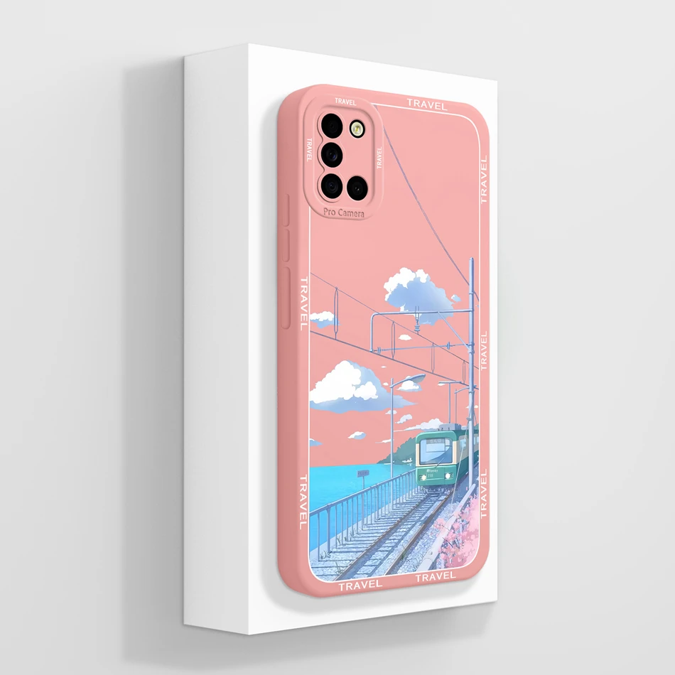 Aesthetic Soft Silicone Phone Case with Full Protection and Anti-Shock Design